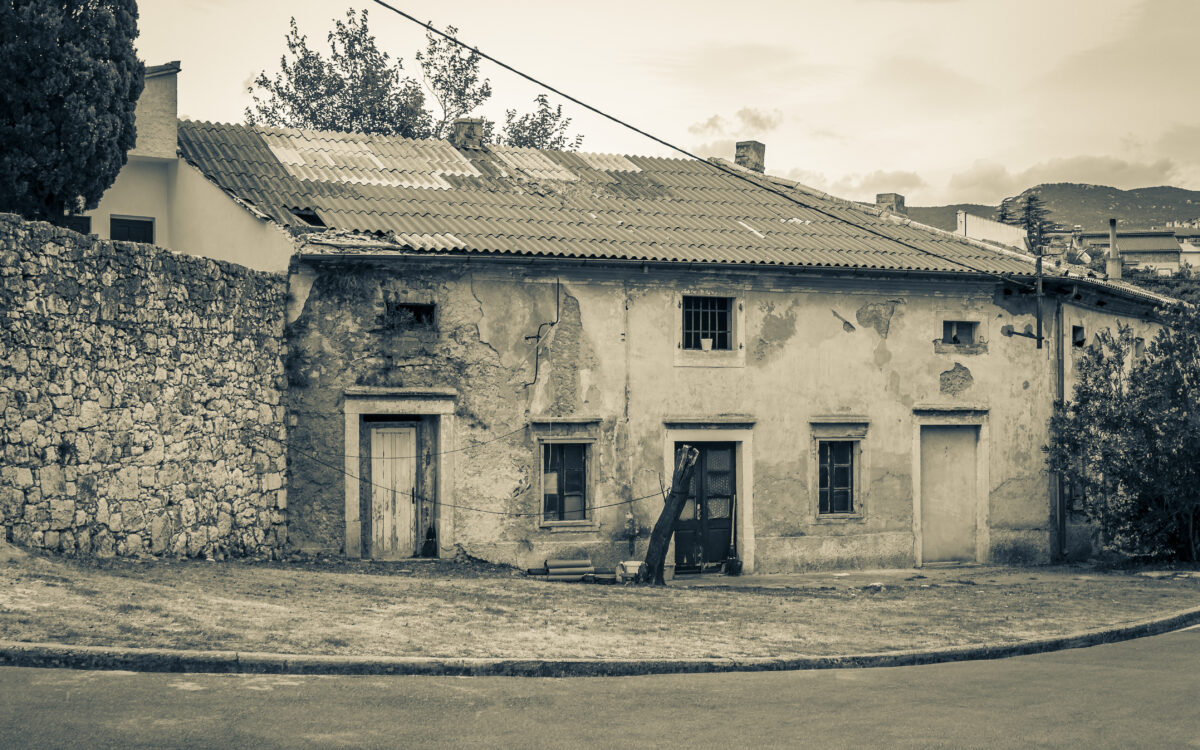 abandoned contaminated building